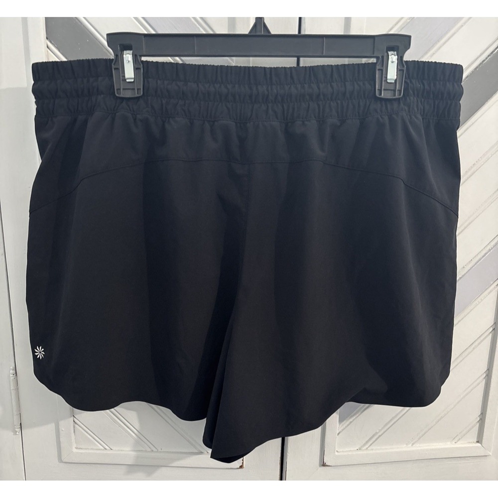 Athleta Women's XL Black Elastic Waist Activewear Running‎ Crossroads Shorts - Picture 4 of 16